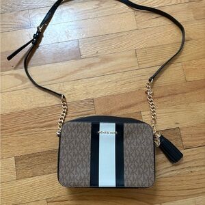 Michael Kors Brown and Black Crossbody Bag